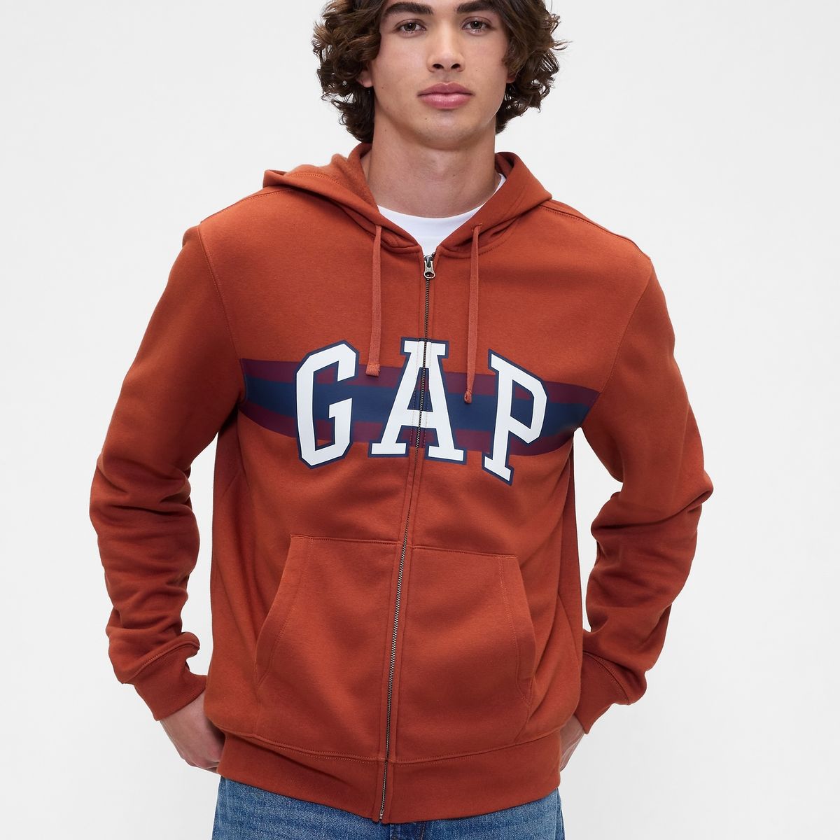 GAP - Polerón Gap Logo Hoodie Con Cierre Hombre