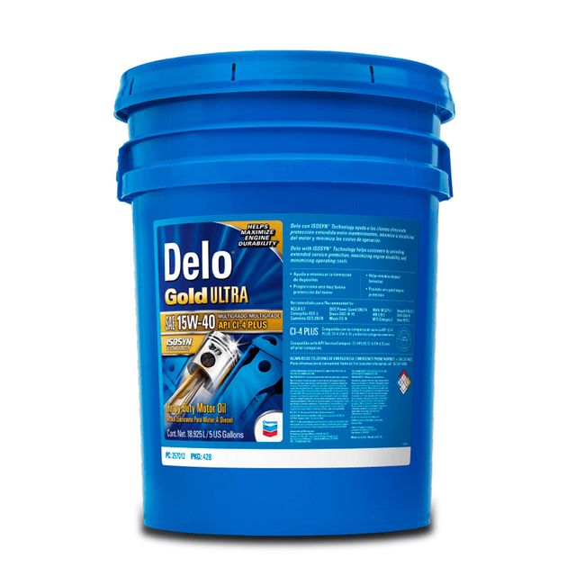 CHEVRON - ACEITE MOTOR CHEVRON DELO GOLD ULTRA 15W40 19 LTS