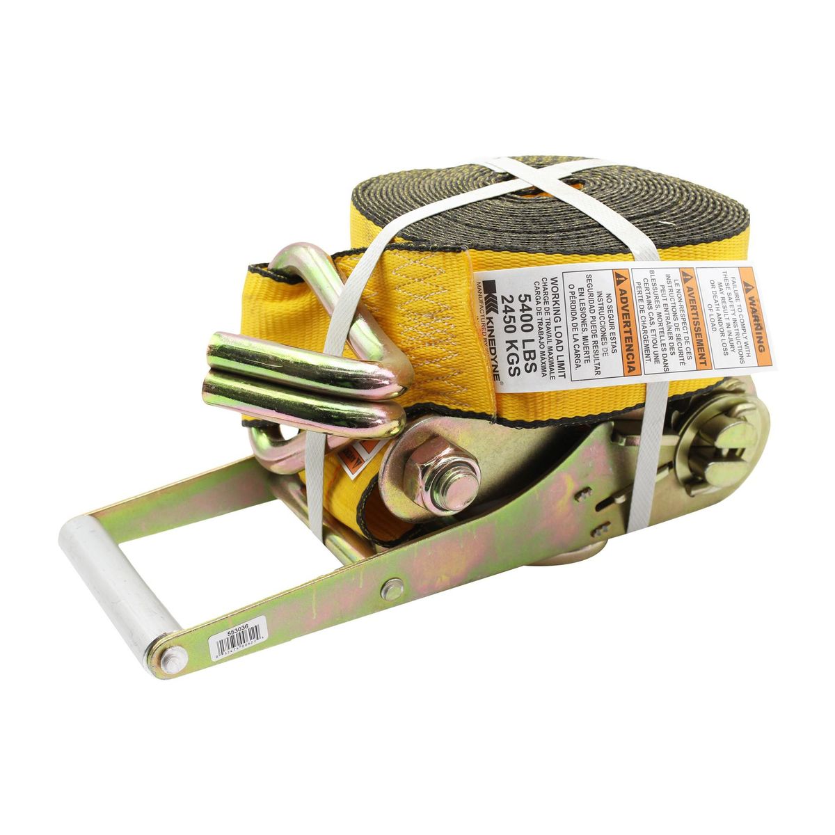KINEDYNE - Rachet 3 Pulgadas Kinedyne De 9 Metros Con Gancho Jj