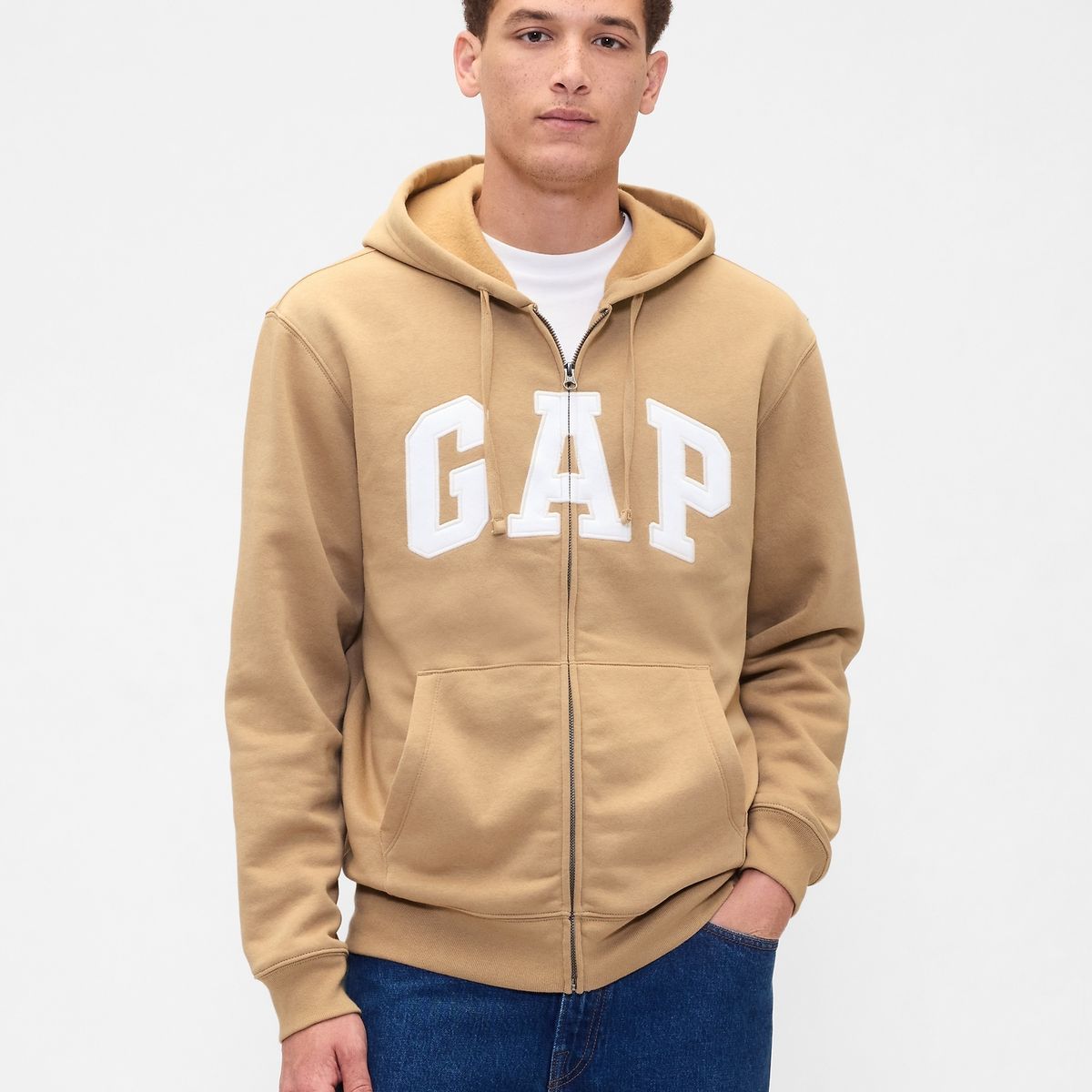 GAP - Polerón Gap Logo Hoodie Con Cierre Hombre