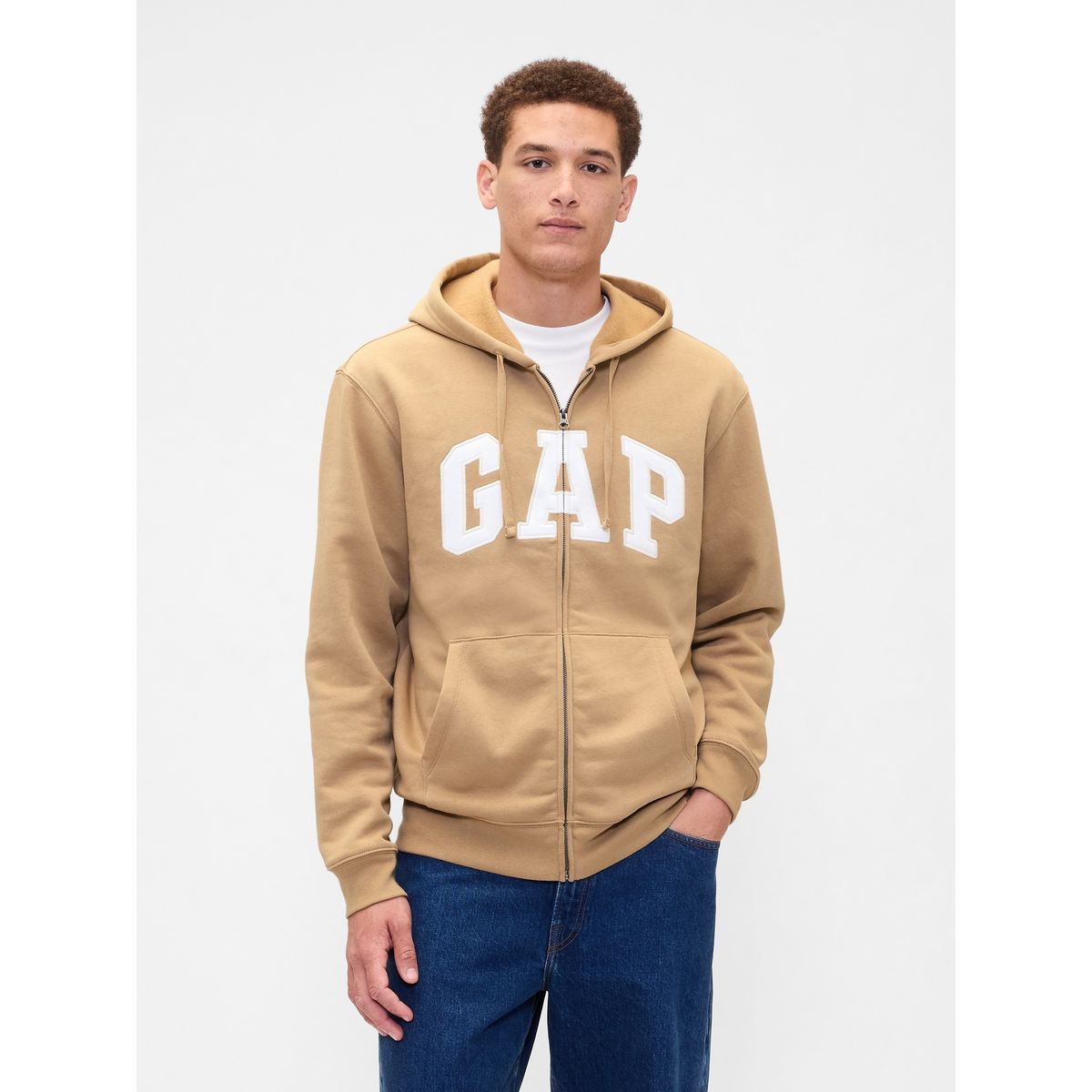 GAP - Polerón Gap Logo Hoodie Con Cierre Hombre