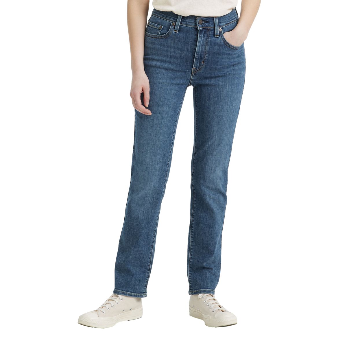LEVIS - Jeans Mujer 724 High Rise Straight Azul Levis