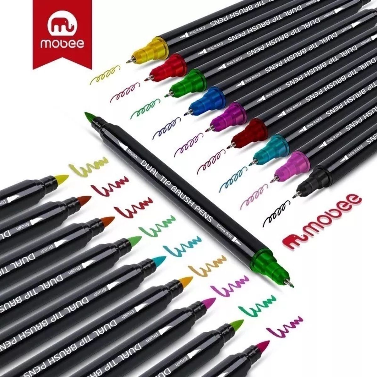 GENERICO - Marcador Doble Punta Dual Lettering 60 Lápices Brush Color