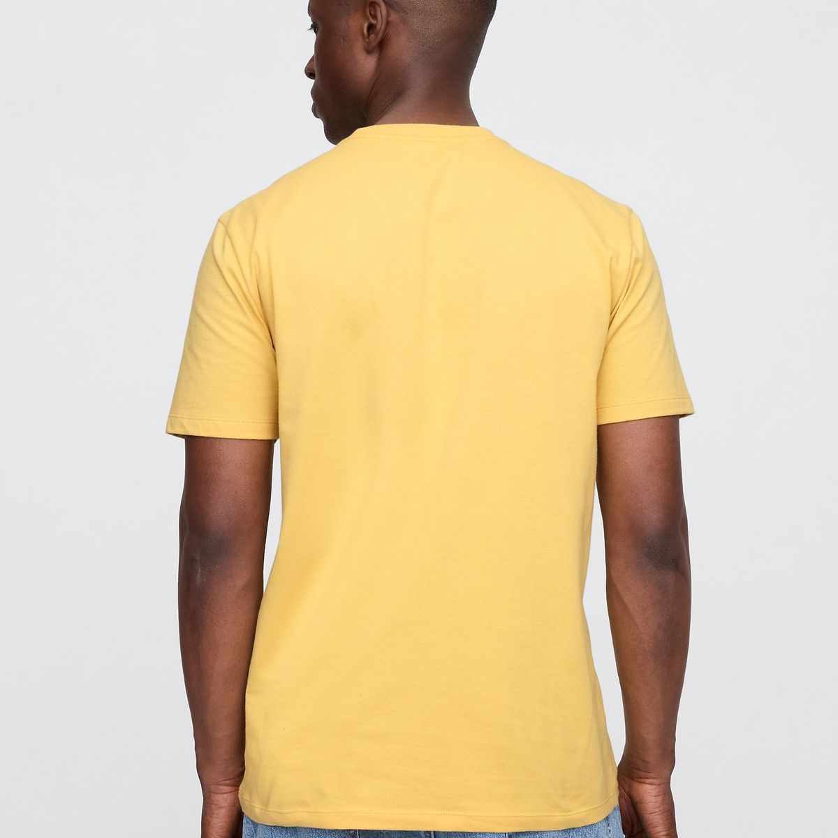 GAP - Polera Gap Logo Everyday Manga Corta Hombre Amarillo