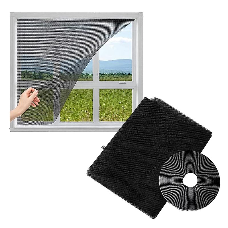 GENERICO - Malla Anti Mosquito Para Ventana Mosquitera Negro