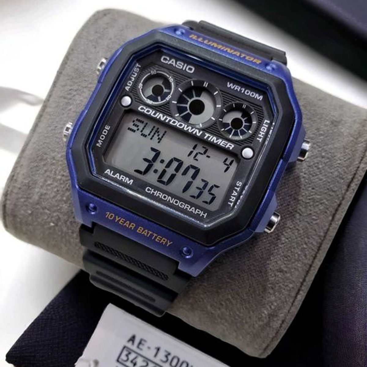 CASIO - RELOJ CASIO AE1200WH-2A HOMBRE MULTI TIMER ILUMINATOR