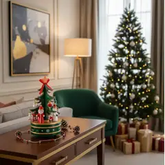 GENERICO - Adorno Caja Musical Árbol Navidad