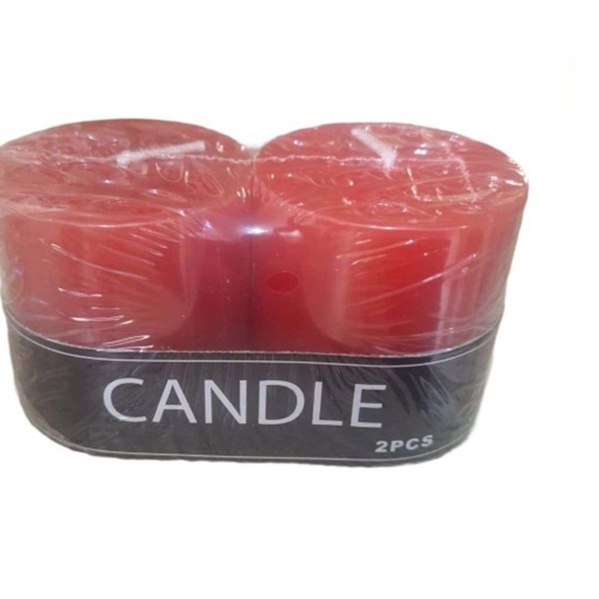 GENERICO - PACK DE 2 VELAS CIRIOS ROJOS  DE 5 X 5