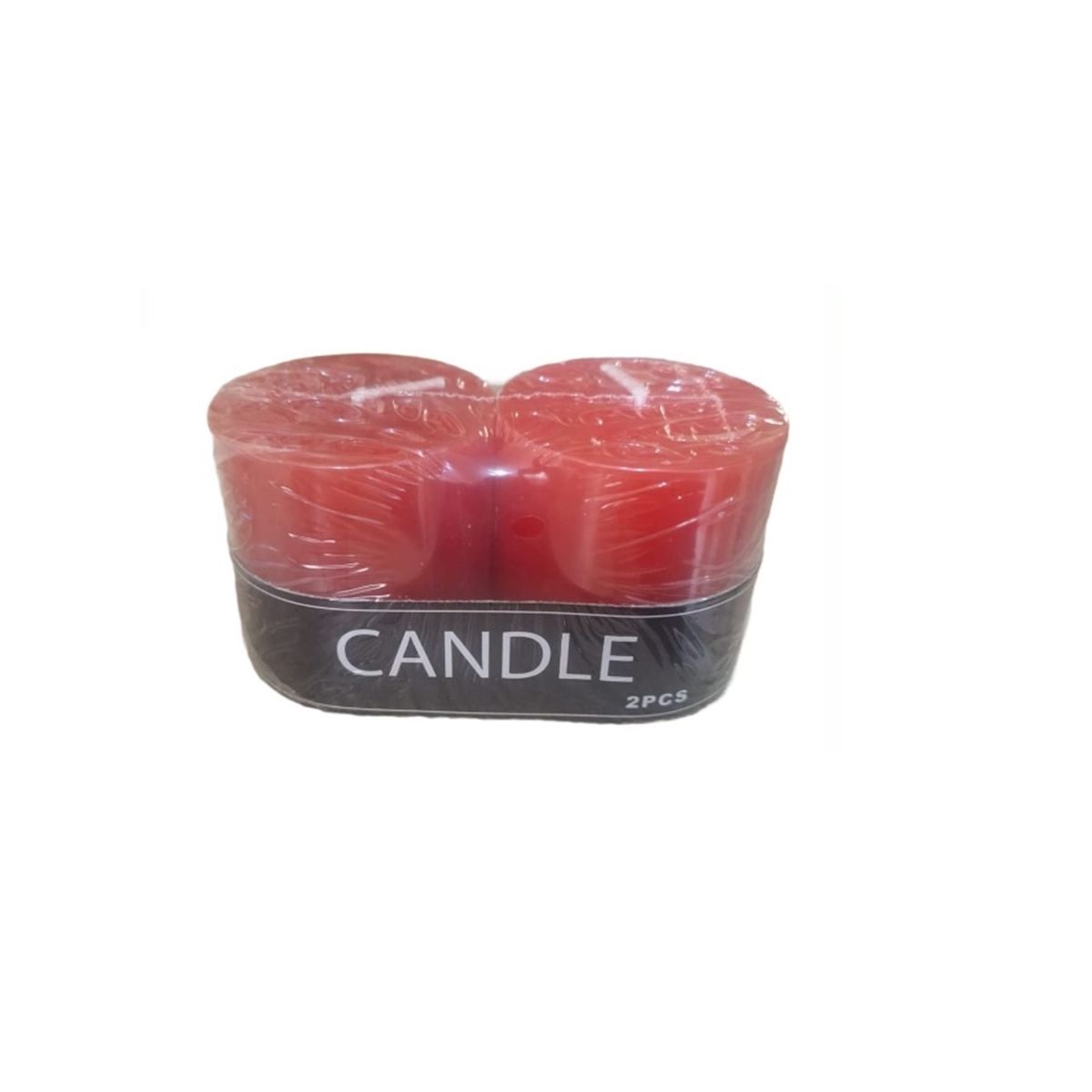 GENERICO - PACK DE 2 VELAS CIRIOS ROJOS  DE 5 X 5