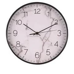 TOPSOC - Reloj Pared Tradicional Marmolado 30 cm
