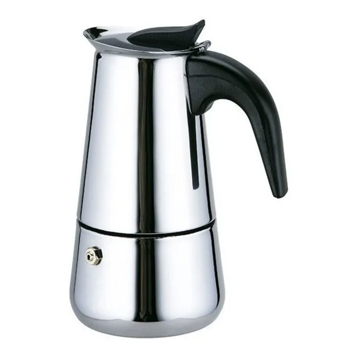 GENERICO - Cafetera Italiana Espresso de Acero Inoxidable
