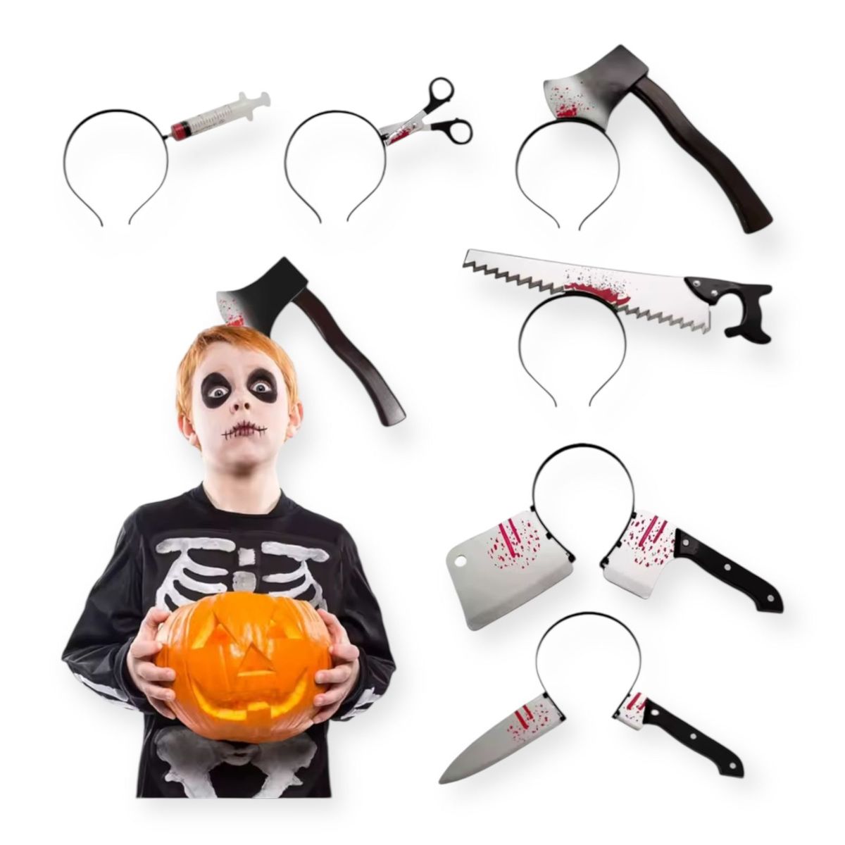 GENERICO - Cintillo Accesorio Diadema Diseños Halloween Terror Flecha