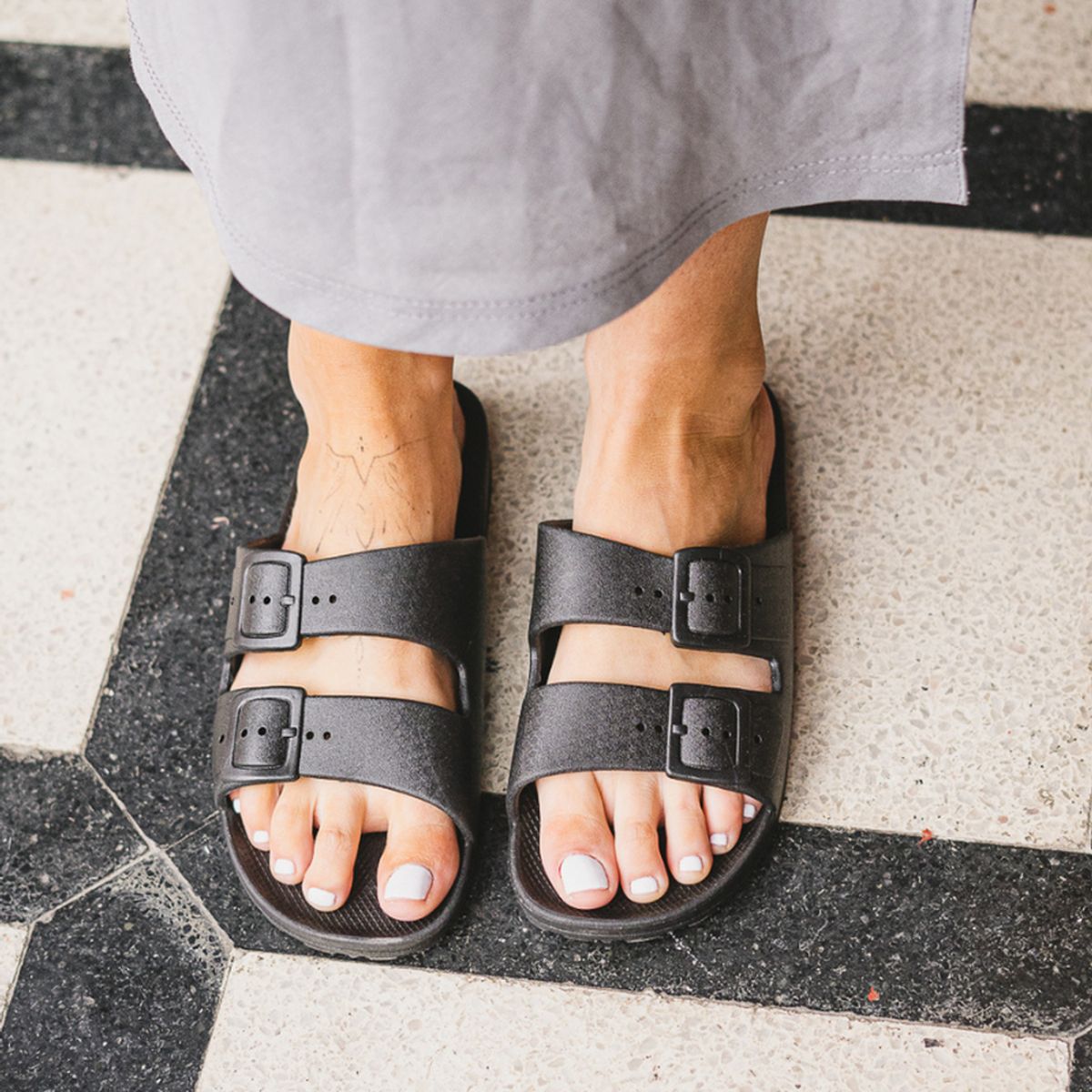 WAPPY TIENDA - Sandalia Wappy Mujer Negra Resistente Al Agua Playa Y Ciud