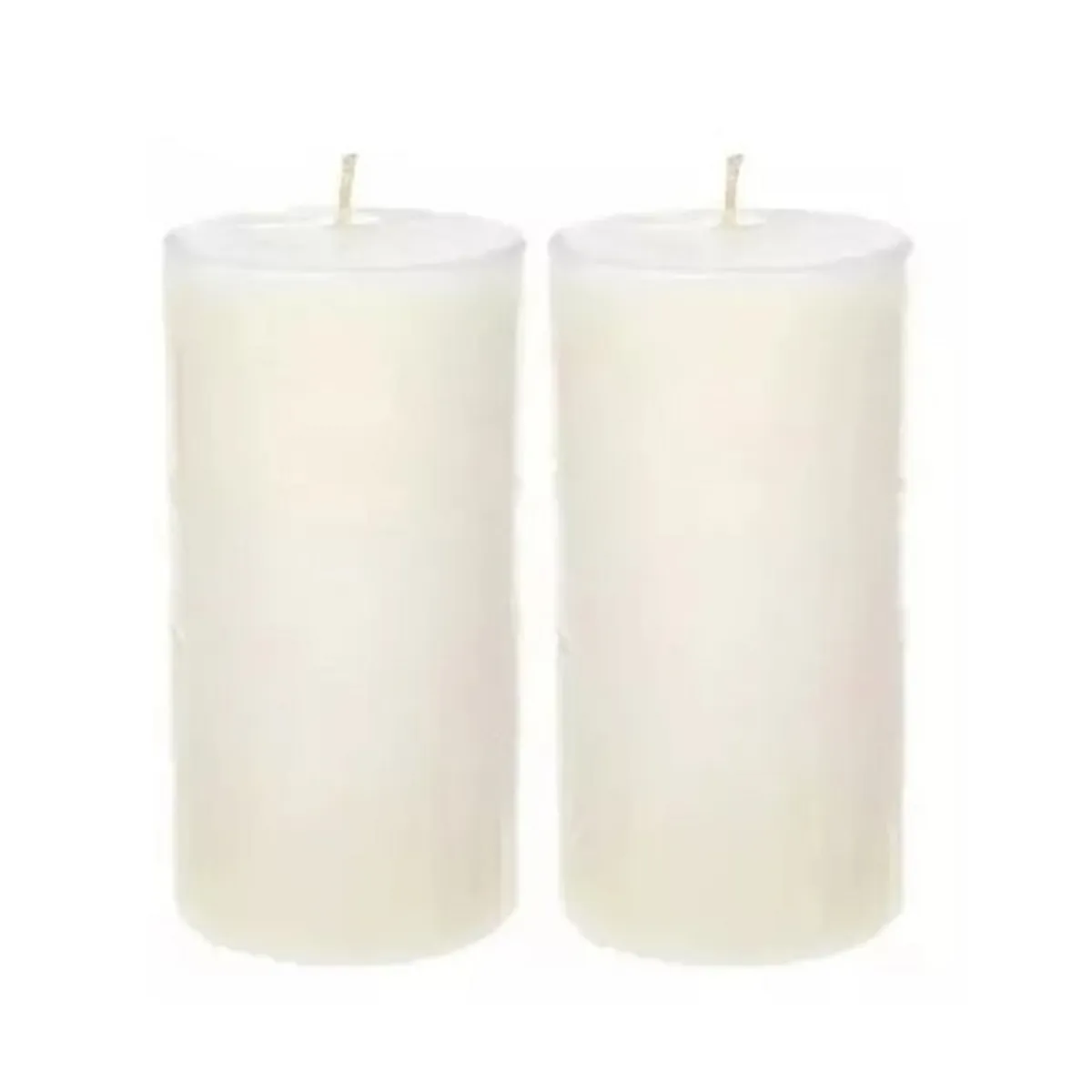 GENERICO - PACK VELONES BLANCOS DECORACION HOGAR CIRIOS  10x4 cm