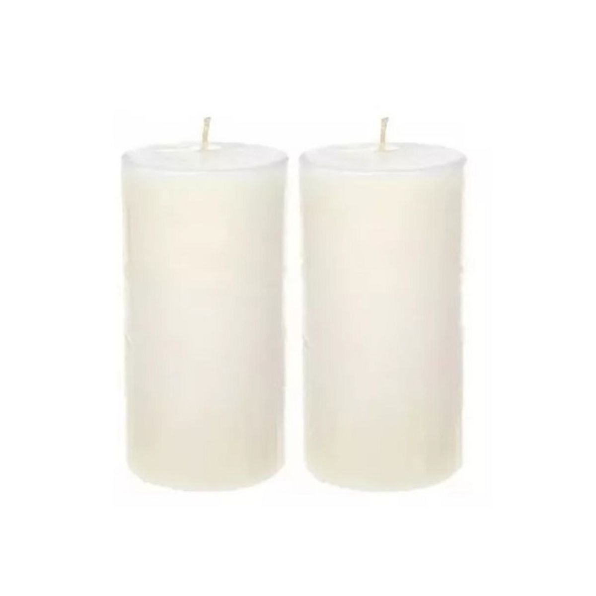 GENERICO - PACK VELONES BLANCOS DECORACION HOGAR CIRIOS  10x4 cm