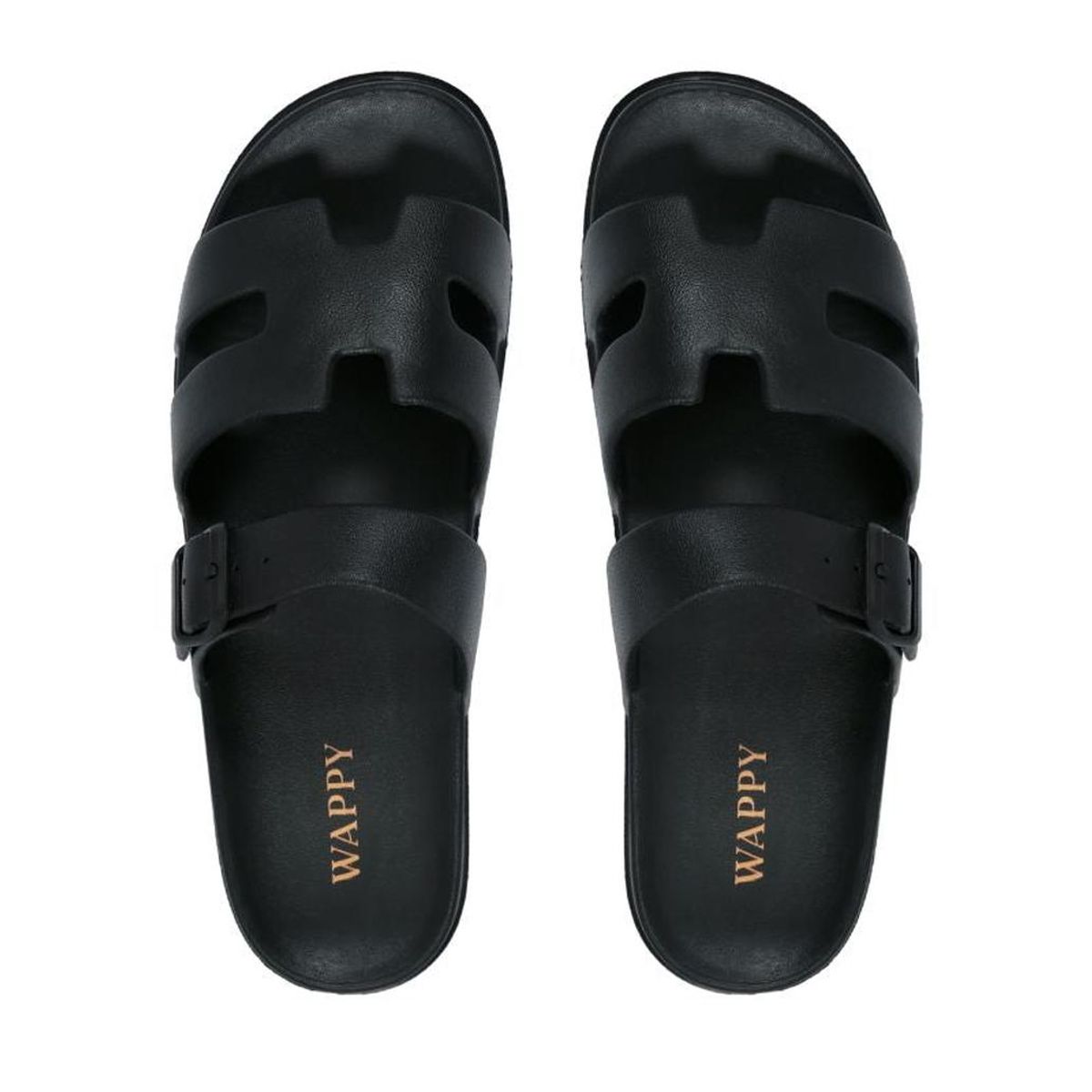 WAPPY TIENDA - Sandalia Hache Wappy Mujer Negra Apta Agua Confort