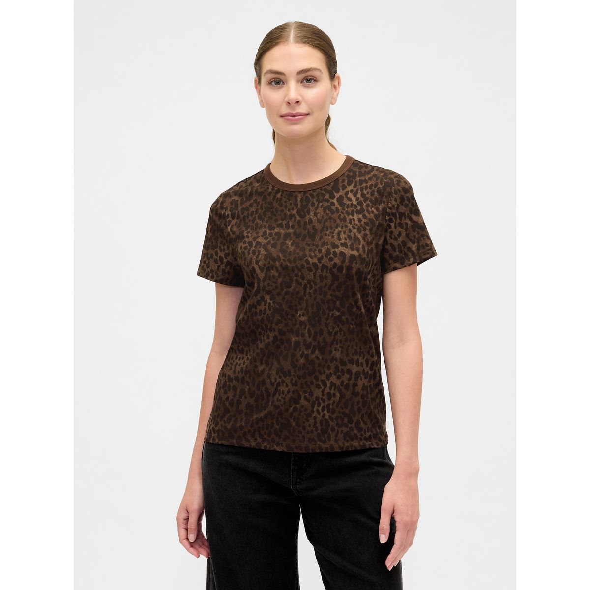 GAP - Polera Gap Crewneck Printed Manga Corta Mujer