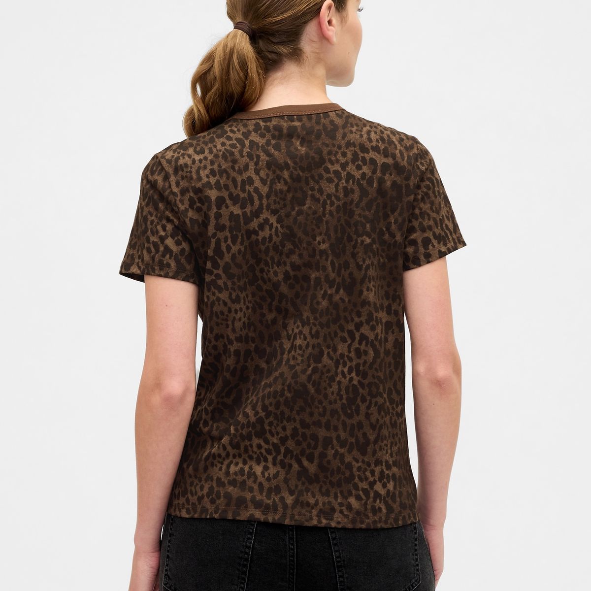 GAP - Polera Gap Crewneck Printed Manga Corta Mujer