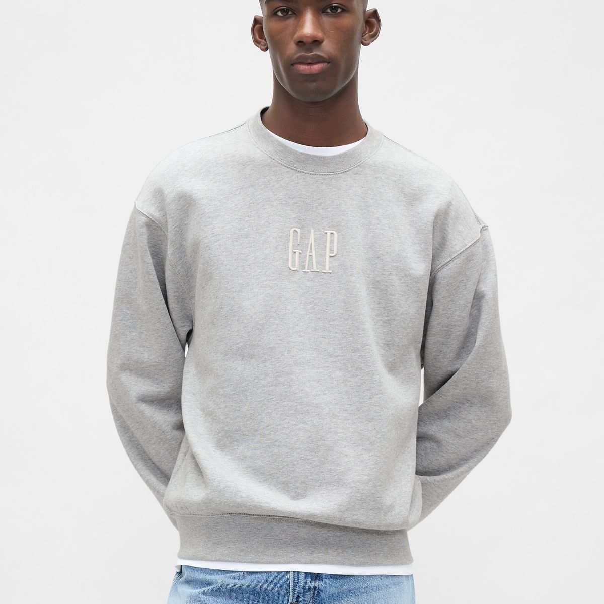 GAP - Polerón Gap Logo Oversized Crewneck Sin Cierre Hombre