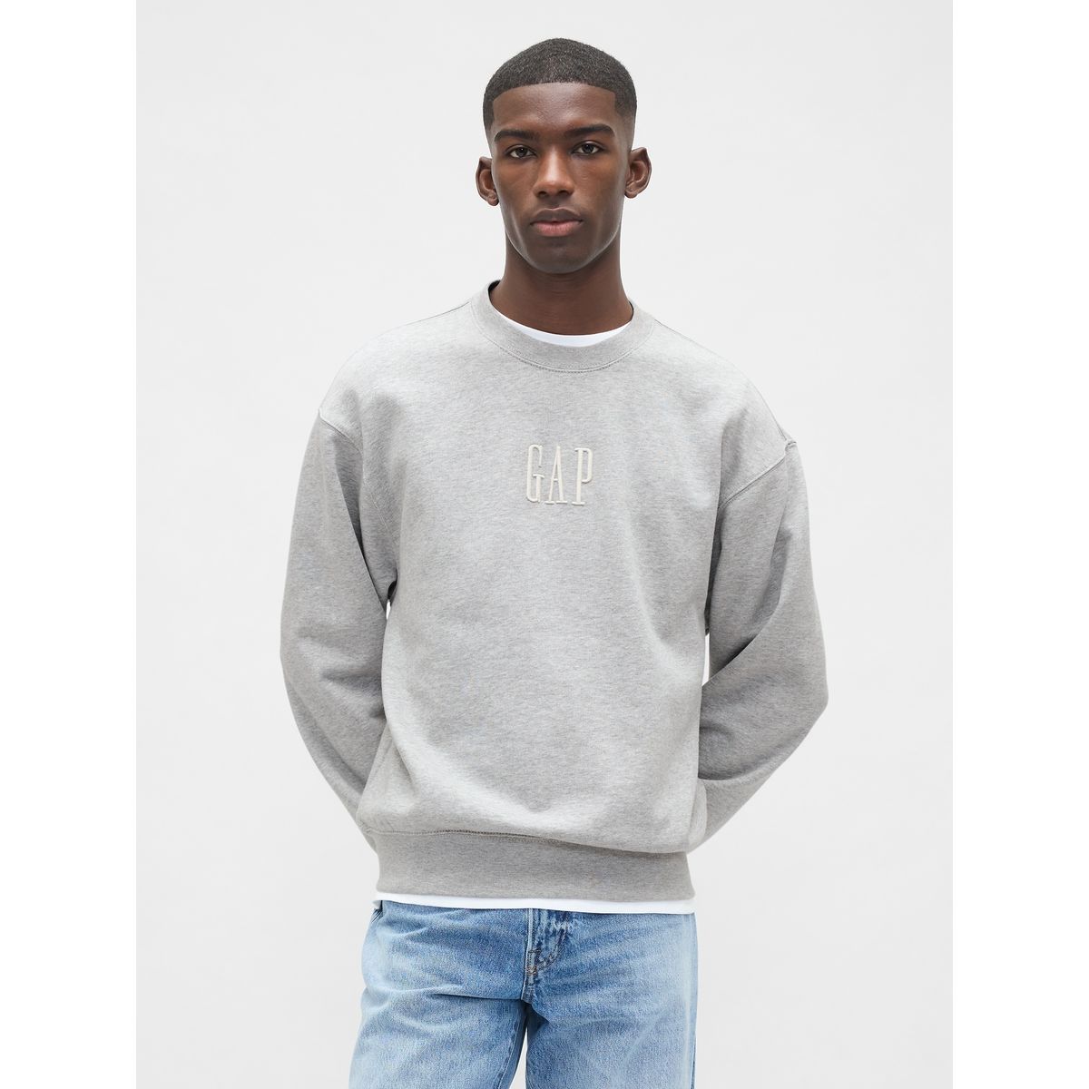 GAP - Polerón Gap Logo Oversized Crewneck Sin Cierre Hombre