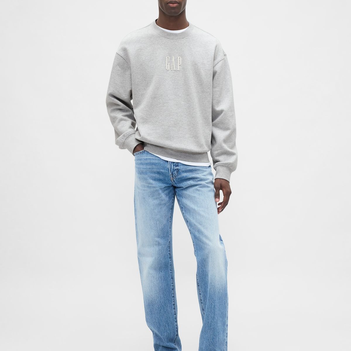 GAP - Polerón Gap Logo Oversized Crewneck Sin Cierre Hombre