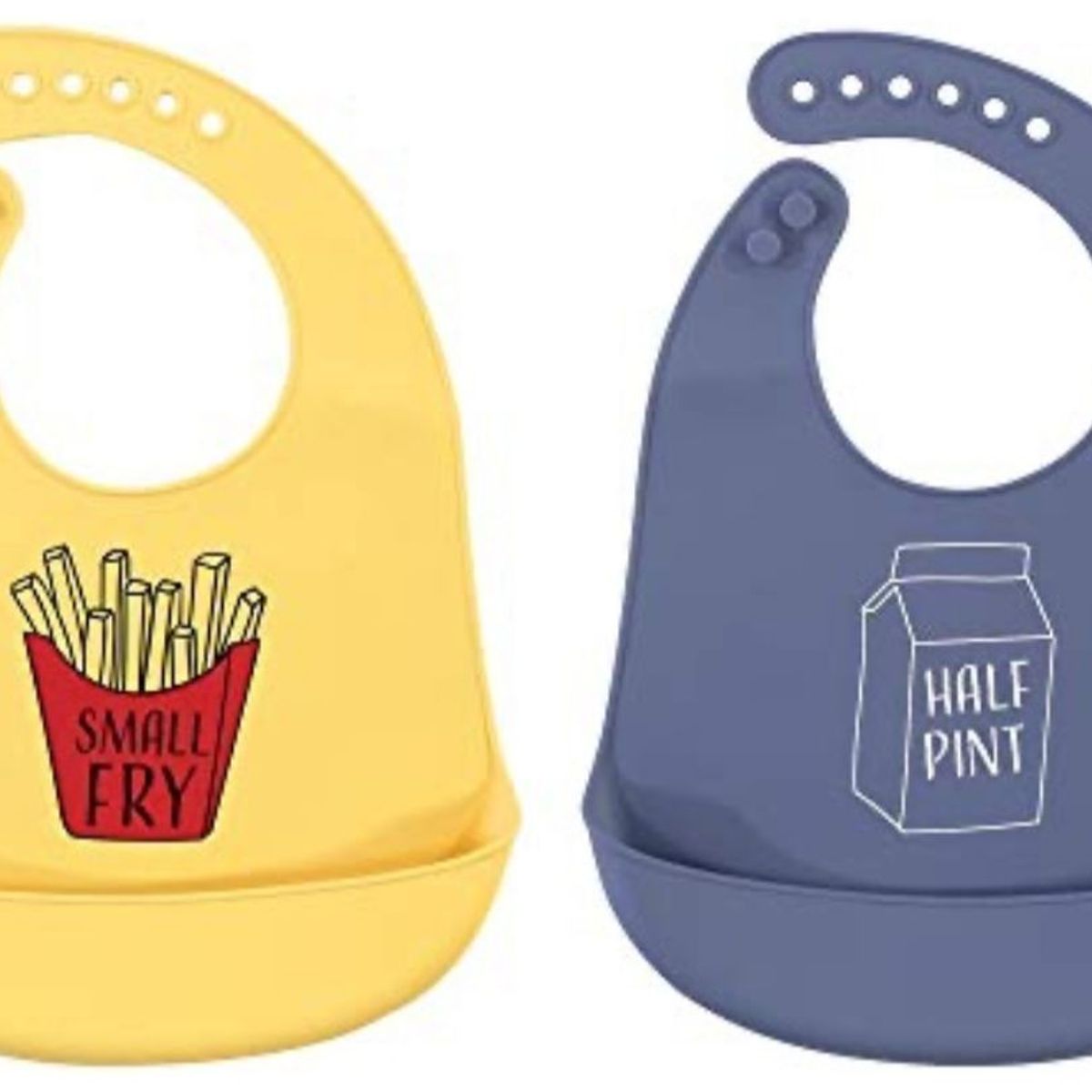GENERICO - Pack De 2 Baberos Con Bolsillo