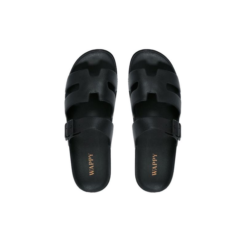 WAPPY TIENDA - Sandalia Hache Wappy Mujer Negra Apta Agua Confort