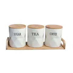 VISUALHEX LIMITADA - Pack3 Frasco Hermético Contenedor Cocina Azucar Te Cafe