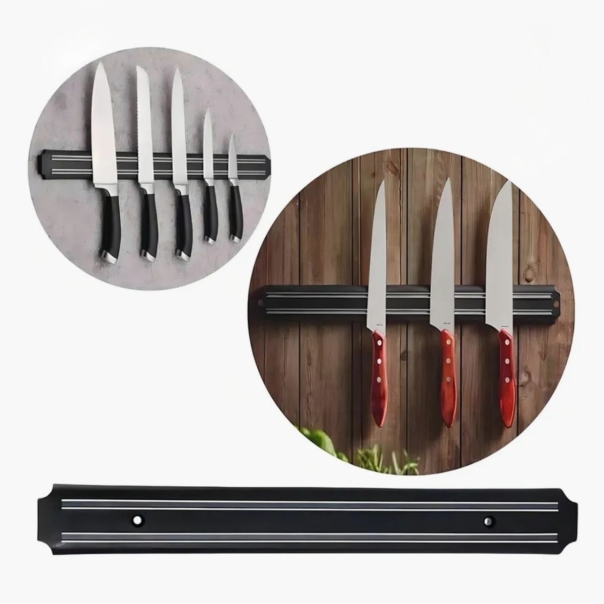 DEWINNER - 2 Soporte Porta Cuchillos Magnéticos de Pared