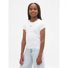GAP - Polera Logo Rib Manga Corta Niña