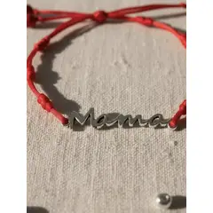 HAOKIDS - Pulsera Mamá 7 nudos de protección con 4 turquesas rojas es ajustable