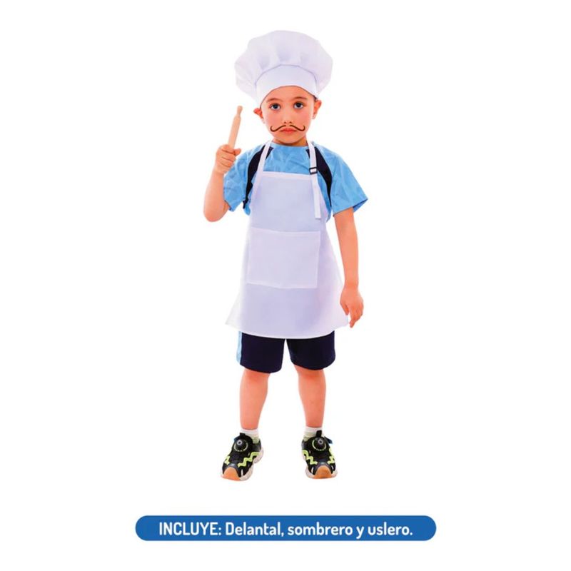 GENERICO - Traje Chef Talla 3-4 Años