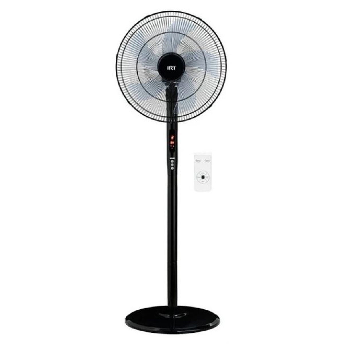 IRT - Ventilador De Pie 16 Pulgadas IRT 3 Velocidades Timmer - Negro Incluye Control