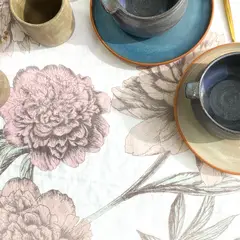 TUYO PRINT - Set 4 Individuales Velo Organza - Gardenia