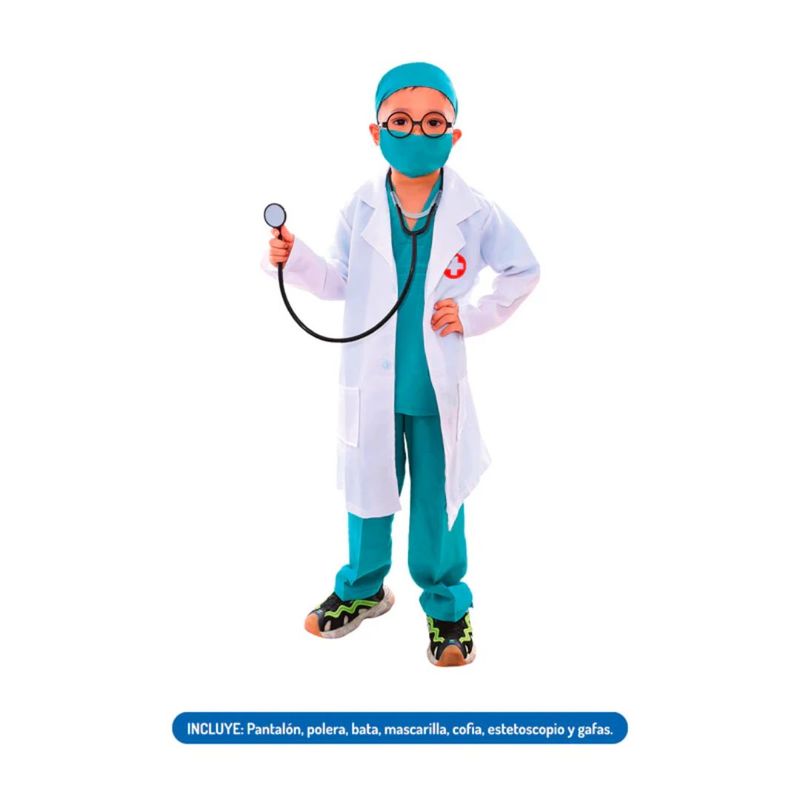 GENERICO - Traje Doctor Talla 3-4 Años