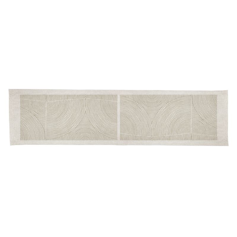 TUYO PRINT - Camino de Mesa  Linet Natural - Taupe