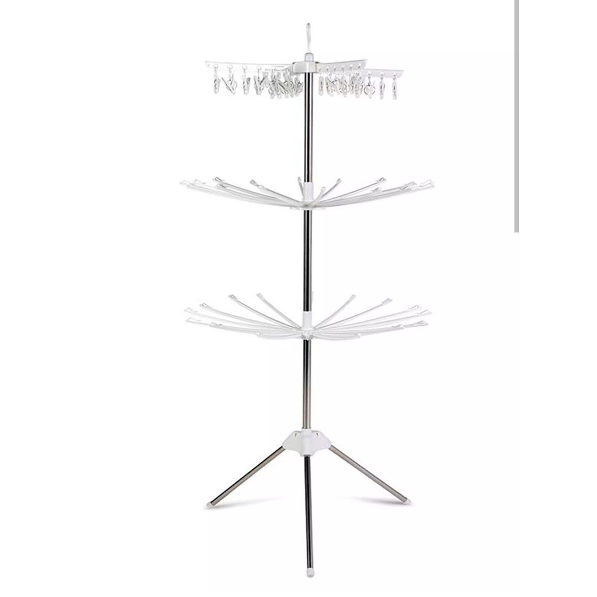 DEWINNER - Colgador Perchero de Ropa Plegable