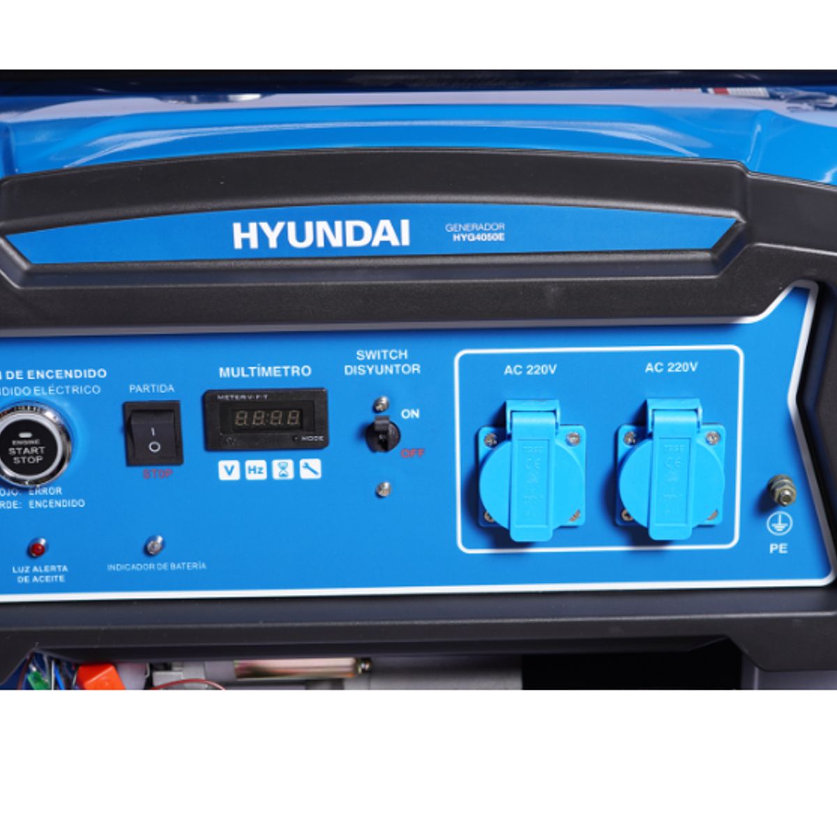 HYUNDAI - Generador Eléctrico a Gasolina 2800W Partida Eléctrica 82HYG4050E Hyundai