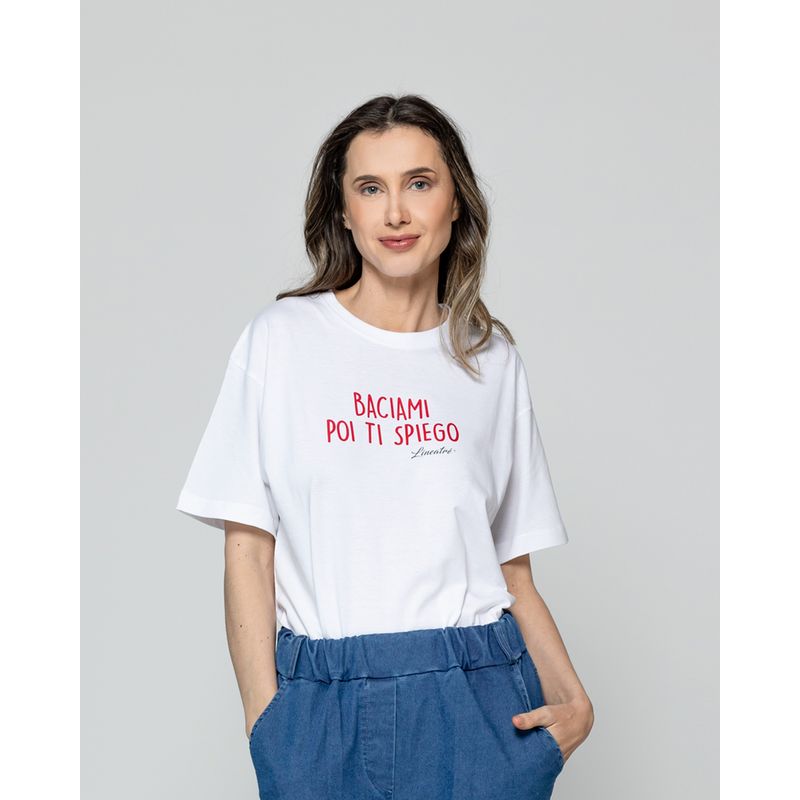 LINEATRE - Polera Mujer Odetta Estampado Paletas Lineatre