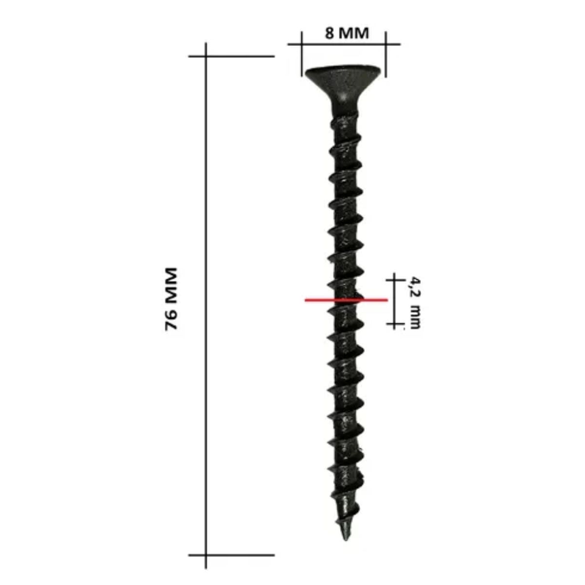TORNILLO DRYWALL MADERA 3 X 8 CAJA 100 UNIDADES, marca GENERICO - Foto 2