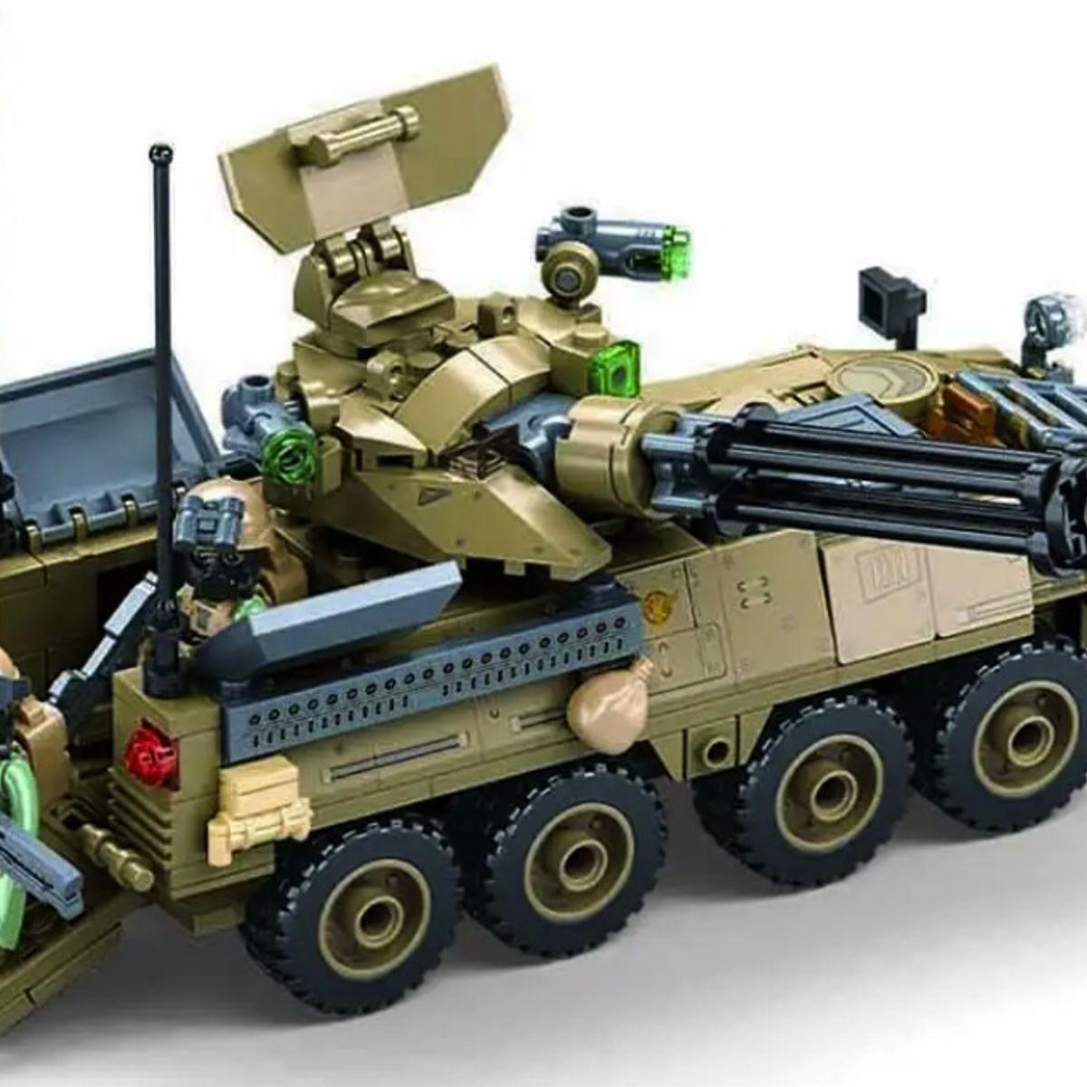 SLUBAN - Tanque Blindado M1126 Striker Anti-Aereo compatible Lego