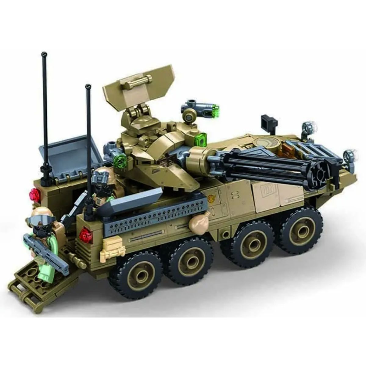 SLUBAN - Tanque Blindado M1126 Striker Anti-Aereo compatible Lego