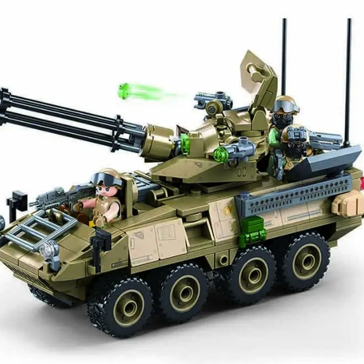 SLUBAN - Tanque Blindado M1126 Striker Anti-Aereo compatible Lego