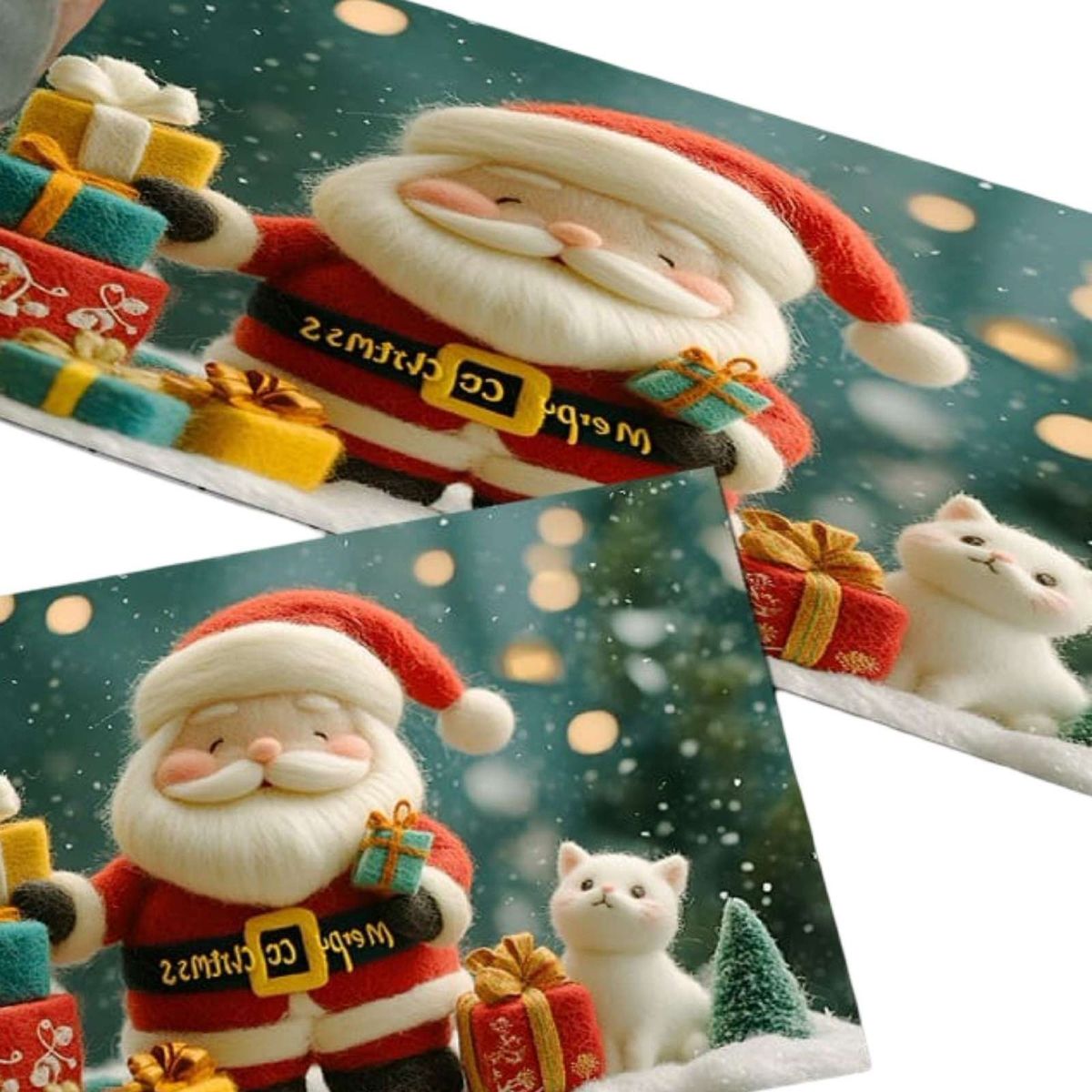 GENERICO - ALFOMBRA DECORATIVA PARA COCINA CON DISEÑO NAVIDEÑO T04