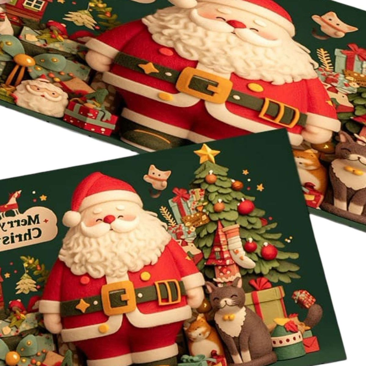 GENERICO - ALFOMBRA DECORATIVA PARA COCINA CON DISEÑO NAVIDEÑO T08