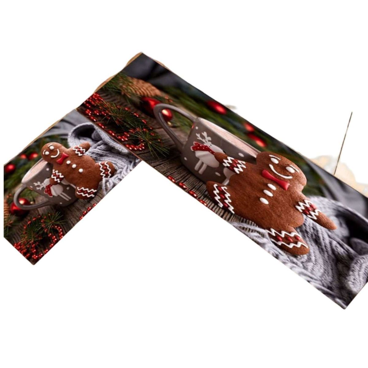 GENERICO - ALFOMBRA DECORATIVA PARA COCINA CON DISEÑO NAVIDEÑO T10