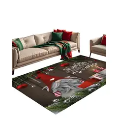 GENERICO - ALFOMBRA DECORATIVA DISEÑO NAVIDEÑO PARA LIVING O COMEDOR 300cm x 200cm T31.
