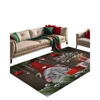 ALFOMBRA DECORATIVA NAVIDEÑA PARA LIVING O COMEDOR 300cm x 200cm T31