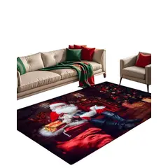 GENERICO - ALFOMBRA DECORATIVA NAVIDEÑA PARA LIVING O COMEDOR 300cm x 200cm T38