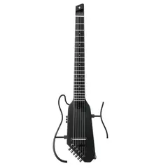 GENERICO - Guitarra Cuerdas de Nylon de Viaje Donner® HUSH-C Black